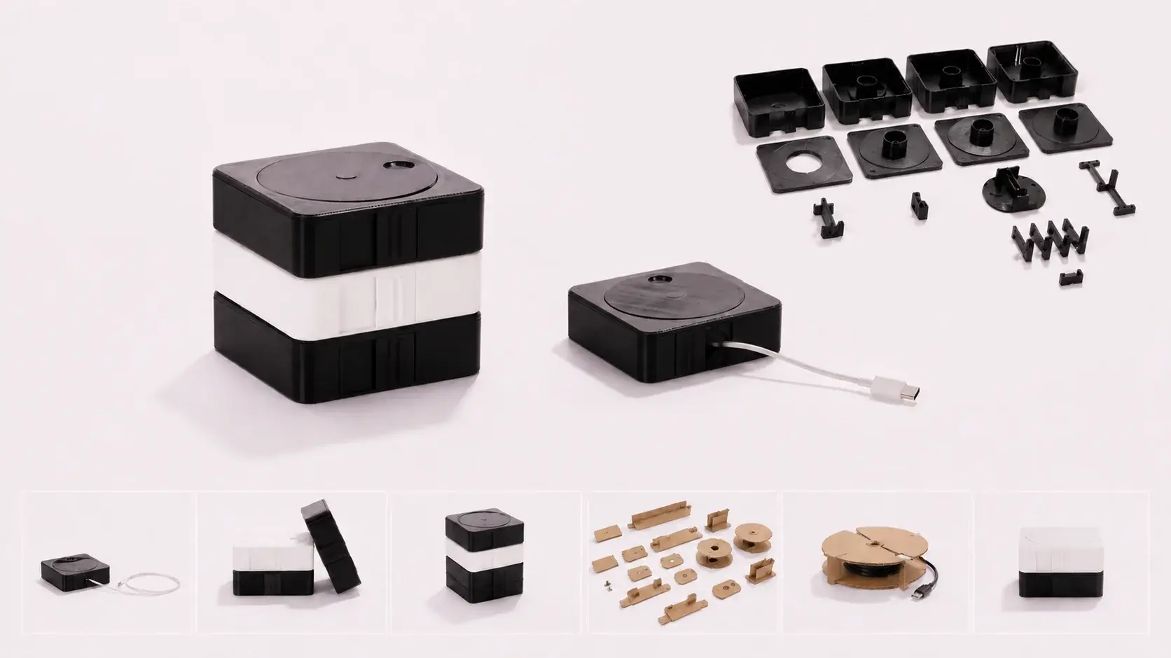 Modulares Kabelmanagement-System aus einem Projekt im Studiengang Integriertes Produktdesign der HdM Stuttgart