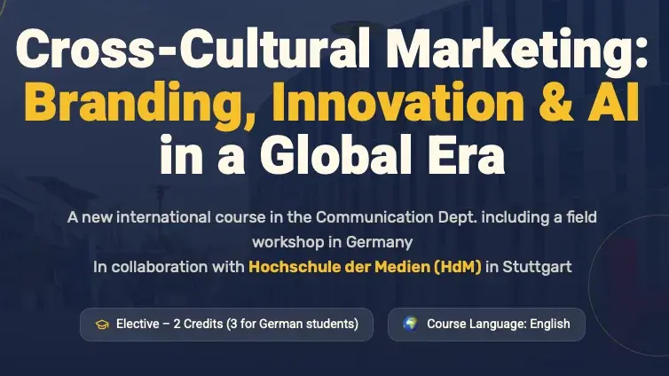 IP7 Studierende arbeiten im internationalen Branding und AI Workshop gemeinsam mit Studierenden des Sapir College aus Israel