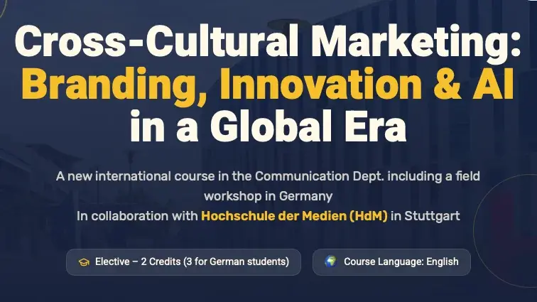 IP7 Studierende arbeiten im internationalen Branding und AI Workshop gemeinsam mit Studierenden des Sapir College aus Israel