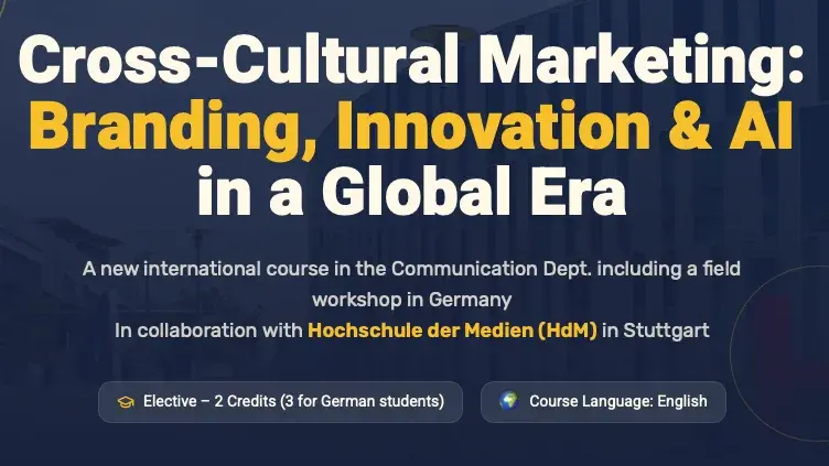 IP7 Studierende arbeiten im internationalen Branding und AI Workshop gemeinsam mit Studierenden des Sapir College aus Israel