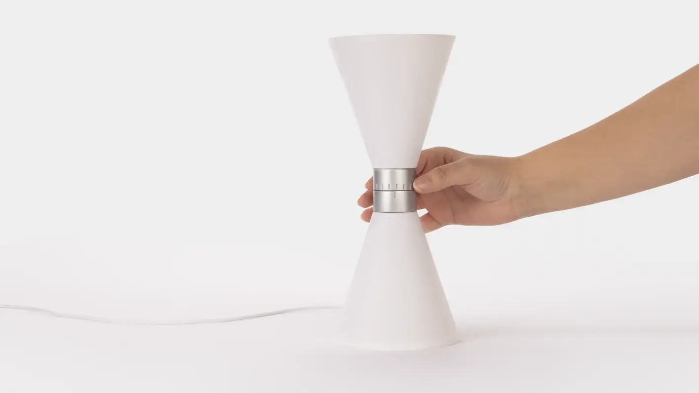 Lichtbasierte Fokuslampe aus einem Projekt im Studiengang Integriertes Produktdesign der HdM Stuttgart